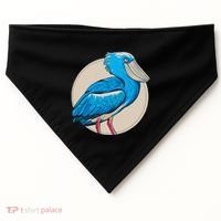 Shoebill National Bird Day Ornithologist Whale Bill Stork USA-Made Doggie Bandana thumb 0