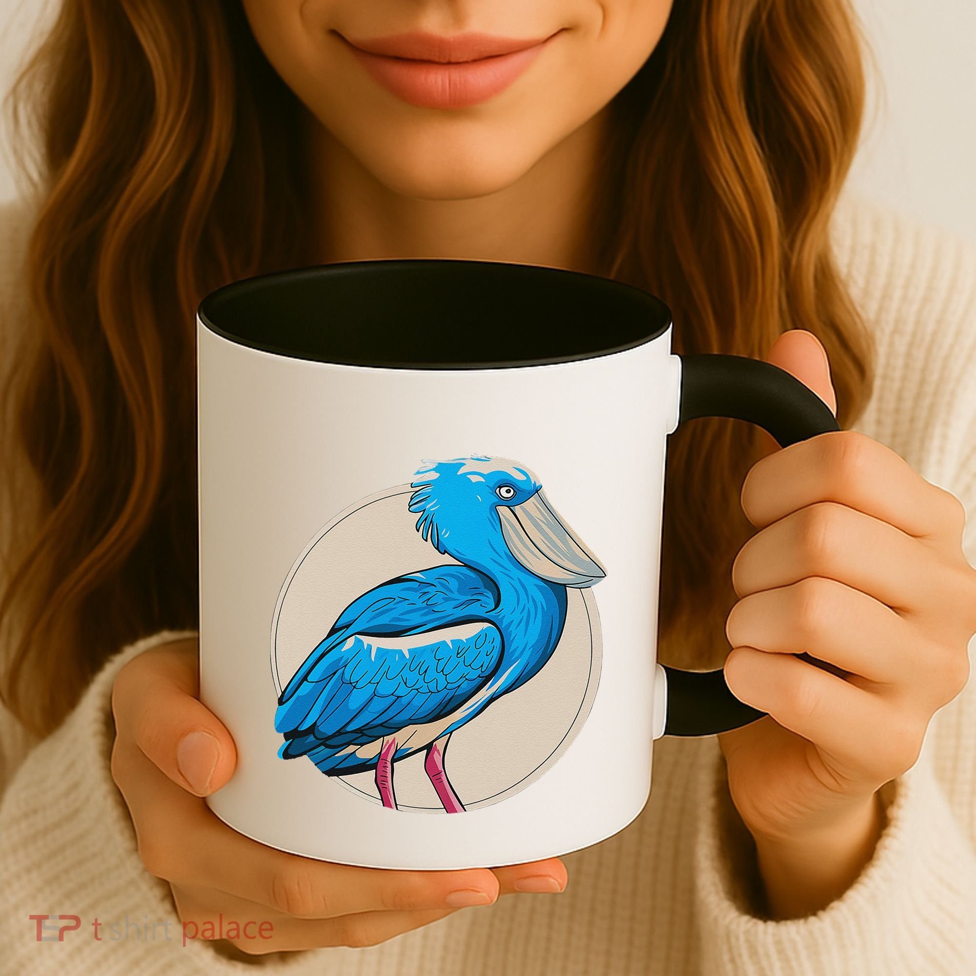 Shoebill National Bird Day Ornithologist Whale Bill Stork Coffee Mug