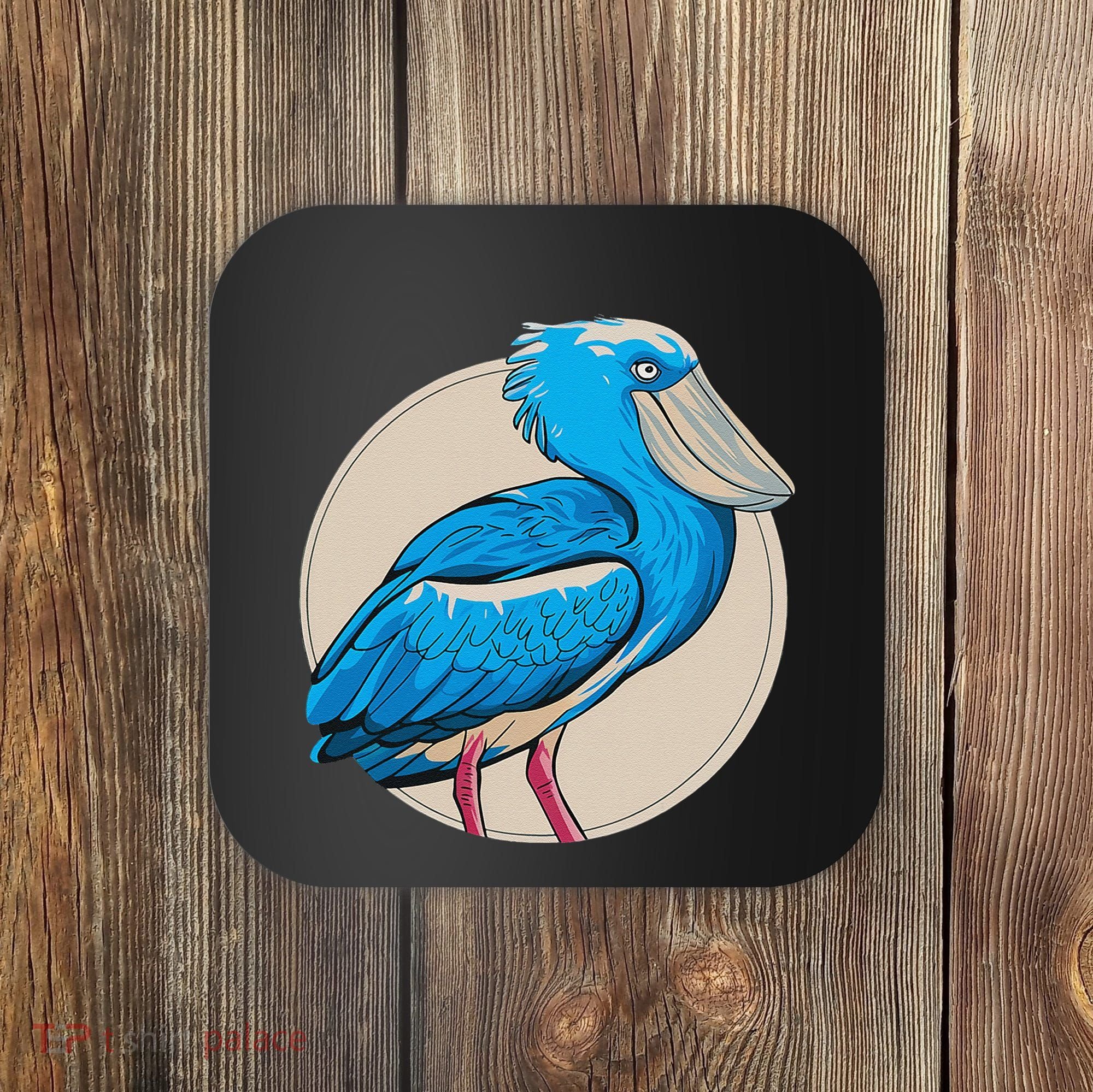 Shoebill National Bird Day Ornithologist Whale Bill Stork Coaster