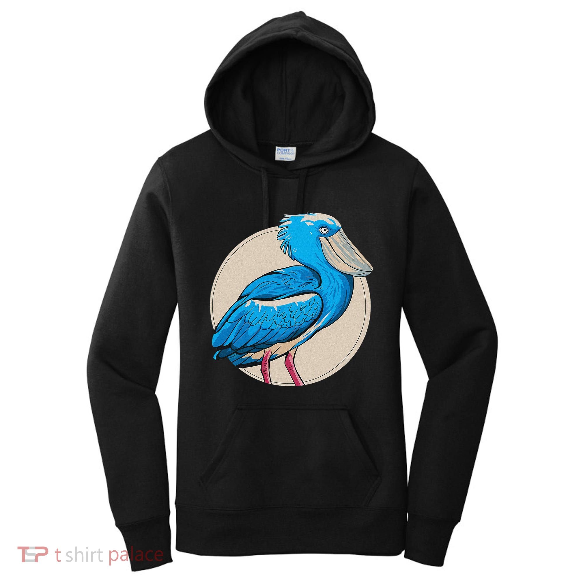 Shoebill National Bird Day Ornithologist Whale Bill Stork Women's Hoodie