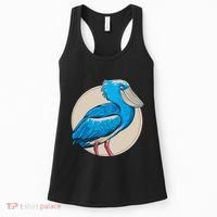 Shoebill National Bird Day Ornithologist Whale Bill Stork Women's Tank Top thumb 0