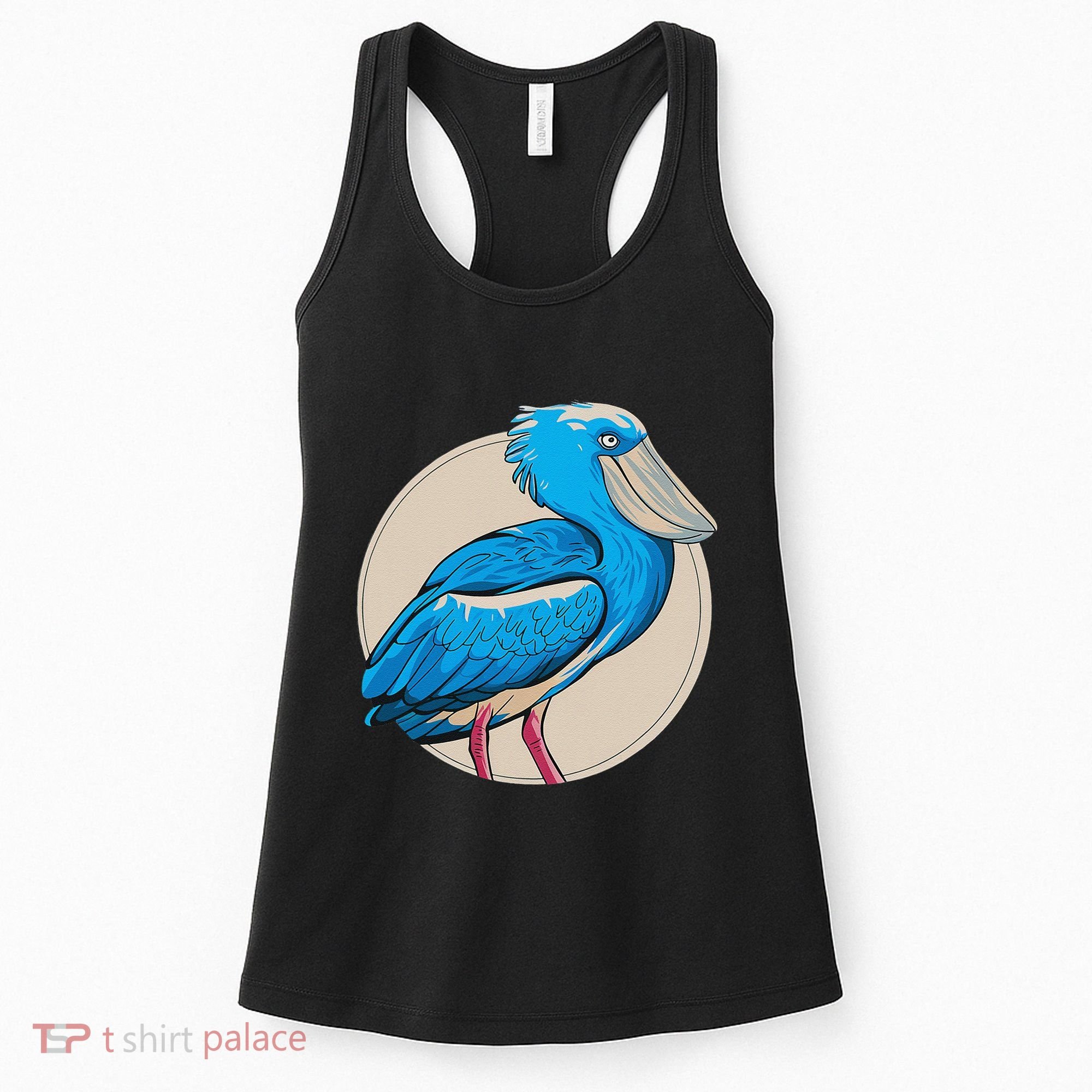 Shoebill National Bird Day Ornithologist Whale Bill Stork Women's Tank Top