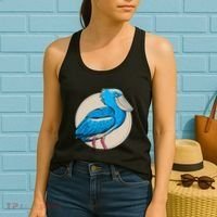 Shoebill National Bird Day Ornithologist Whale Bill Stork Women's Tank Top thumb 2