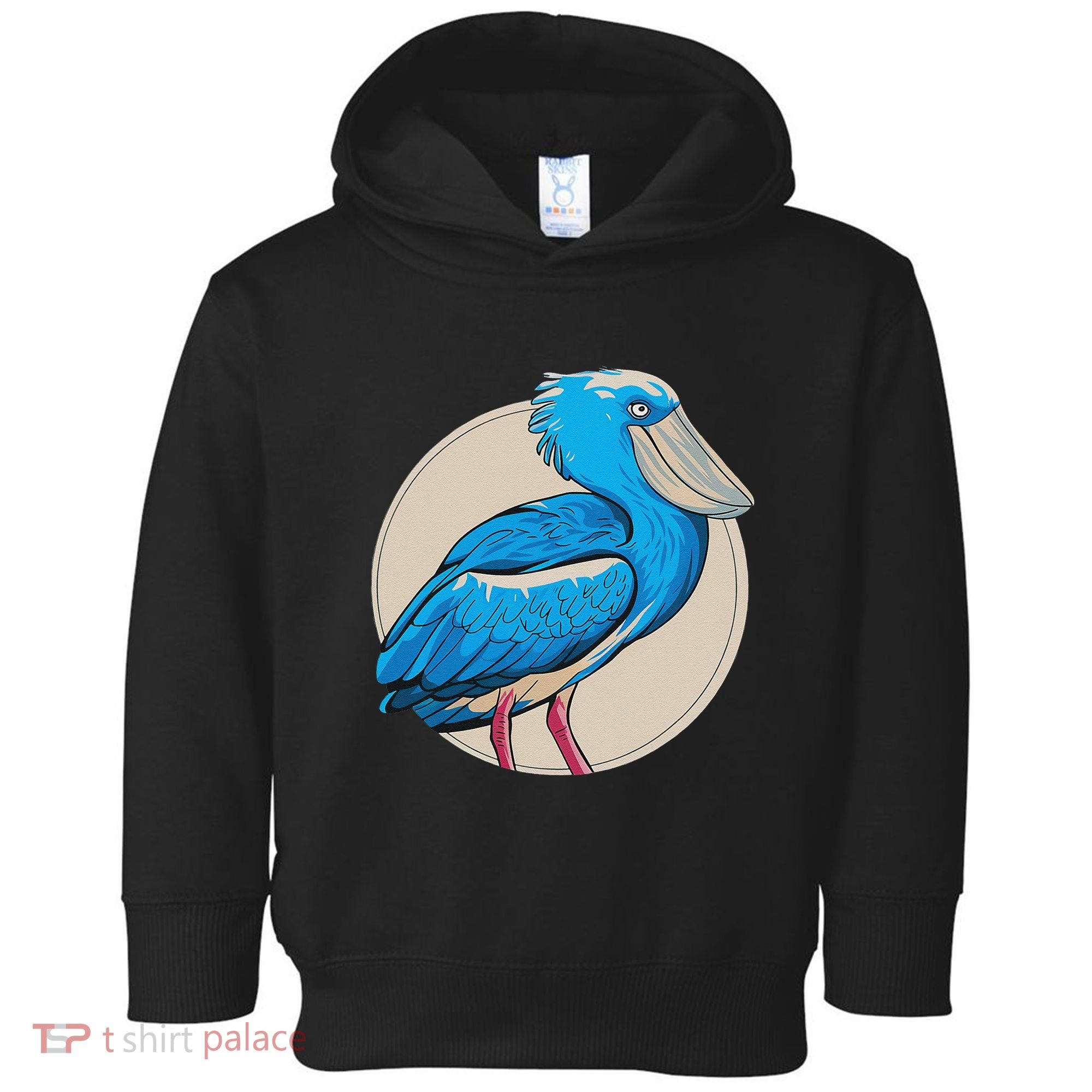Shoebill National Bird Day Ornithologist Whale Bill Stork Toddler Hoodie
