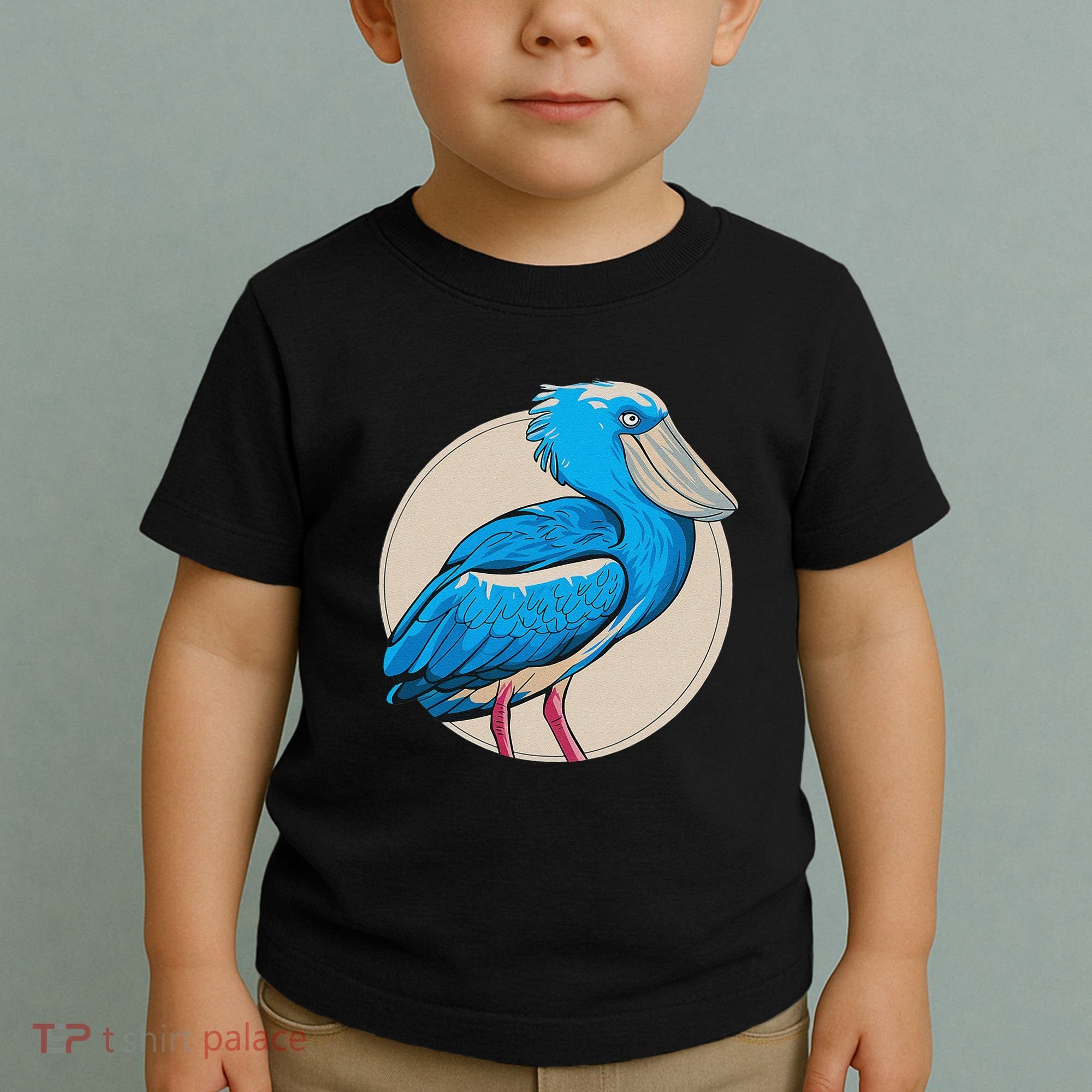 Shoebill National Bird Day Ornithologist Whale Bill Stork Toddler T-Shirt