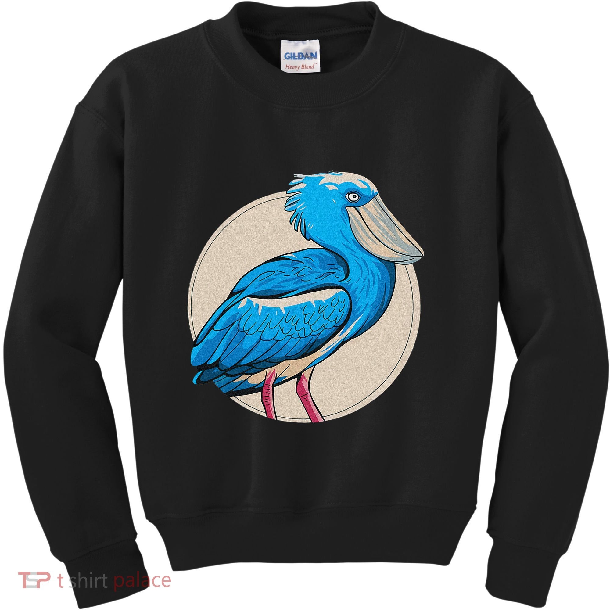 Shoebill National Bird Day Ornithologist Whale Bill Stork Kids Sweatshirt