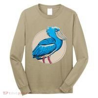 Shoebill National Bird Day Ornithologist Whale Bill Stork Long Sleeve Shirt thumb 0
