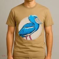 Shoebill National Bird Day Ornithologist Whale Bill Stork T-Shirt thumb 3