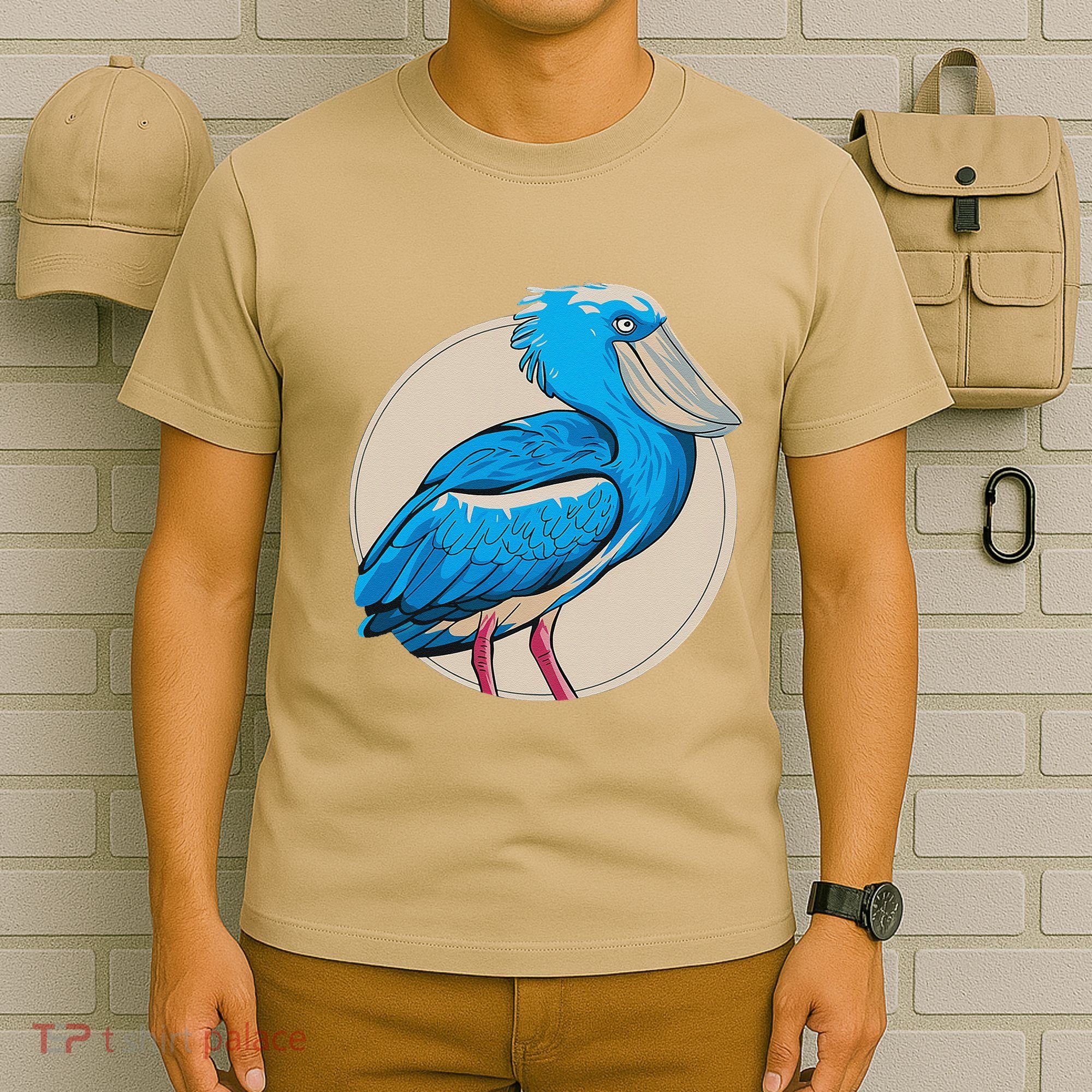 Shoebill National Bird Day Ornithologist Whale Bill Stork T-Shirt