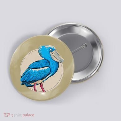 Shoebill National Bird Day Ornithologist Whale Bill Stork Button