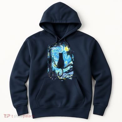 Starry Night Cat Van Gogh Cat Hoodie