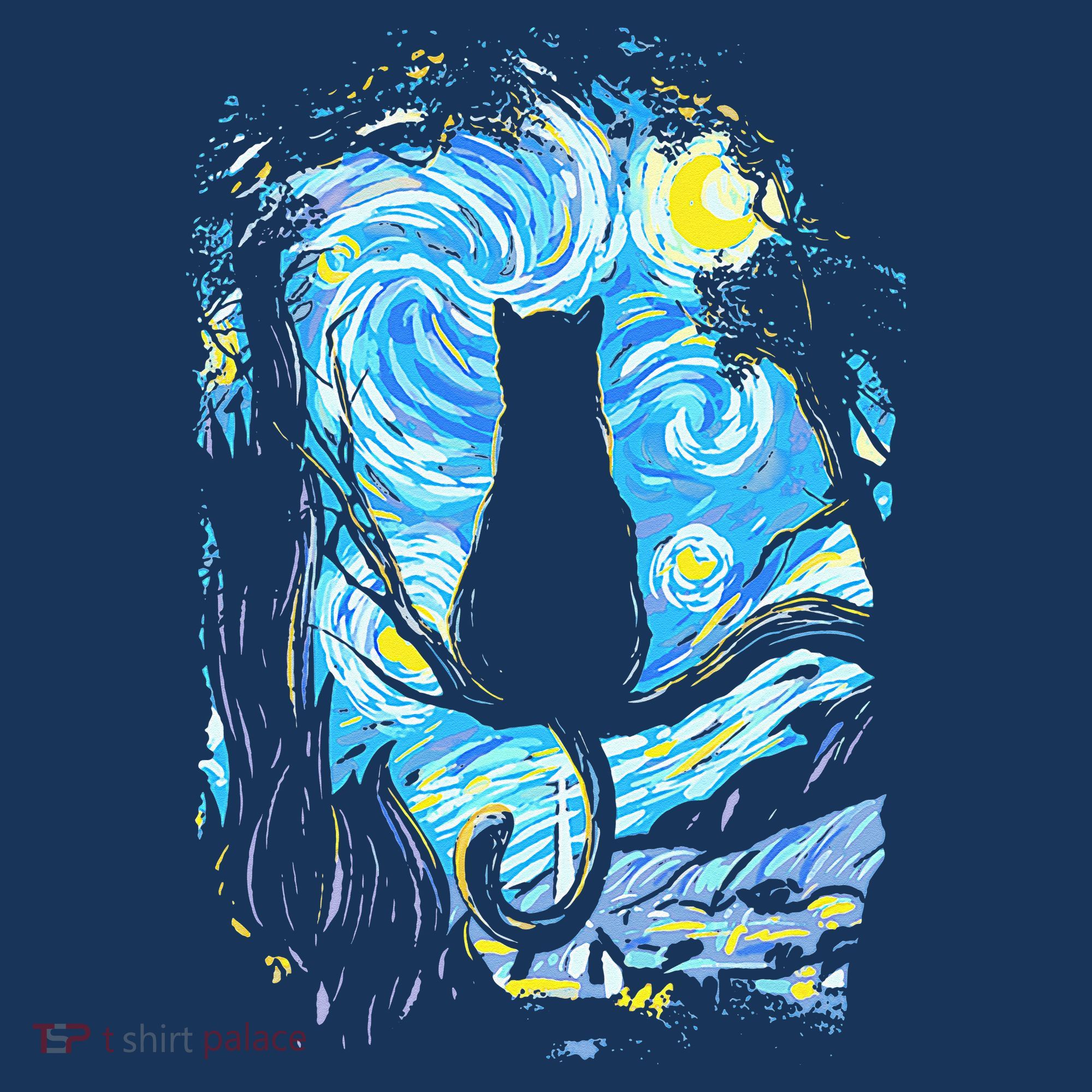 Starry Night Cat Van Gogh Cat Toddler Hoodie