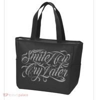 Smile Now Cry Later Tattoo Chicano Lettering Tote Bag thumb 3