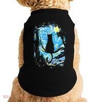 Starry Night Cat Van Gogh Cat Doggie Tank thumb 0
