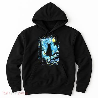 Starry Night Cat Van Gogh Cat Hoodie