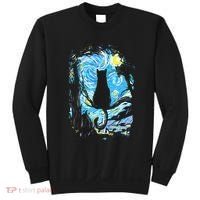 Starry Night Cat Van Gogh Cat Sweatshirt thumb 0