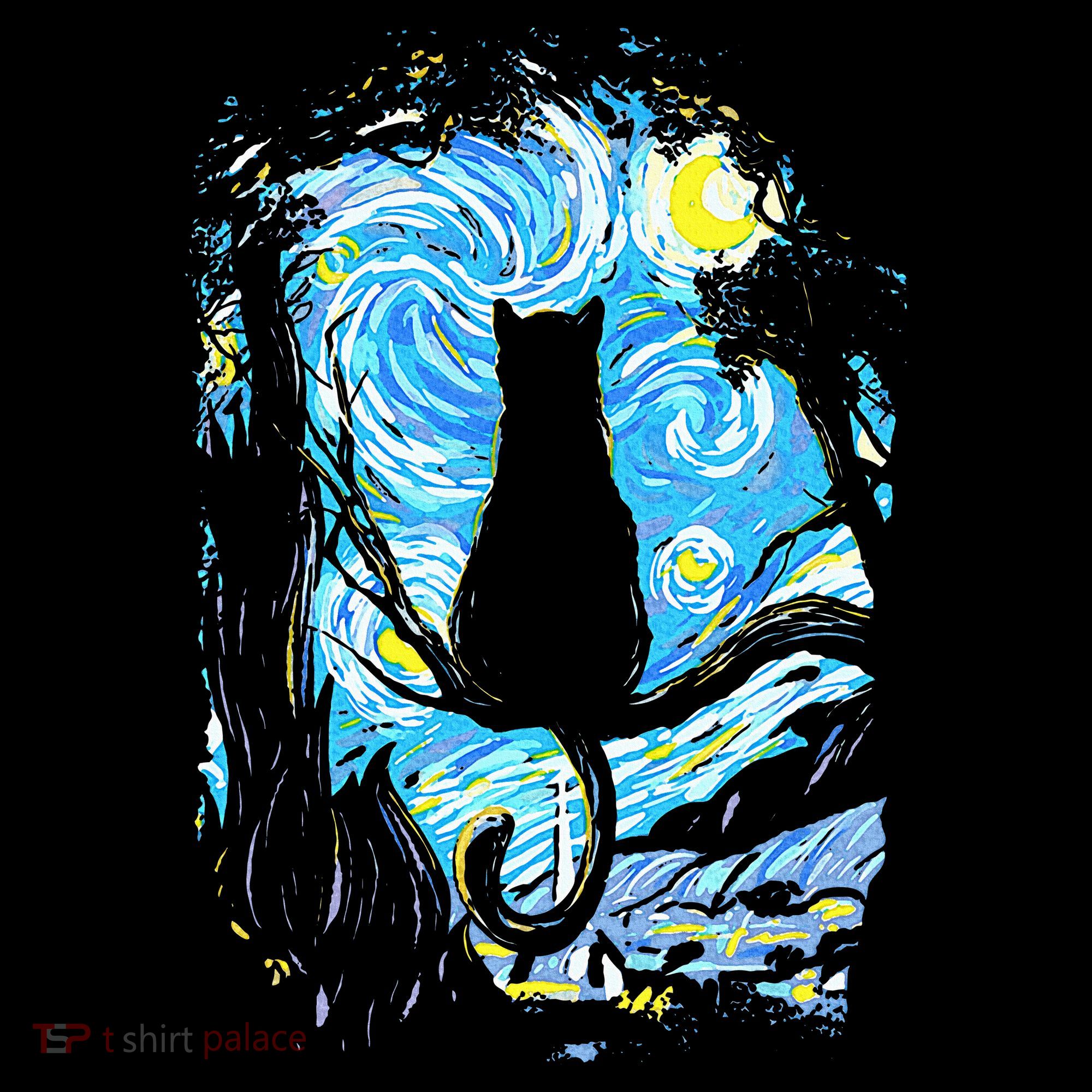 Starry Night Cat Van Gogh Cat Visor