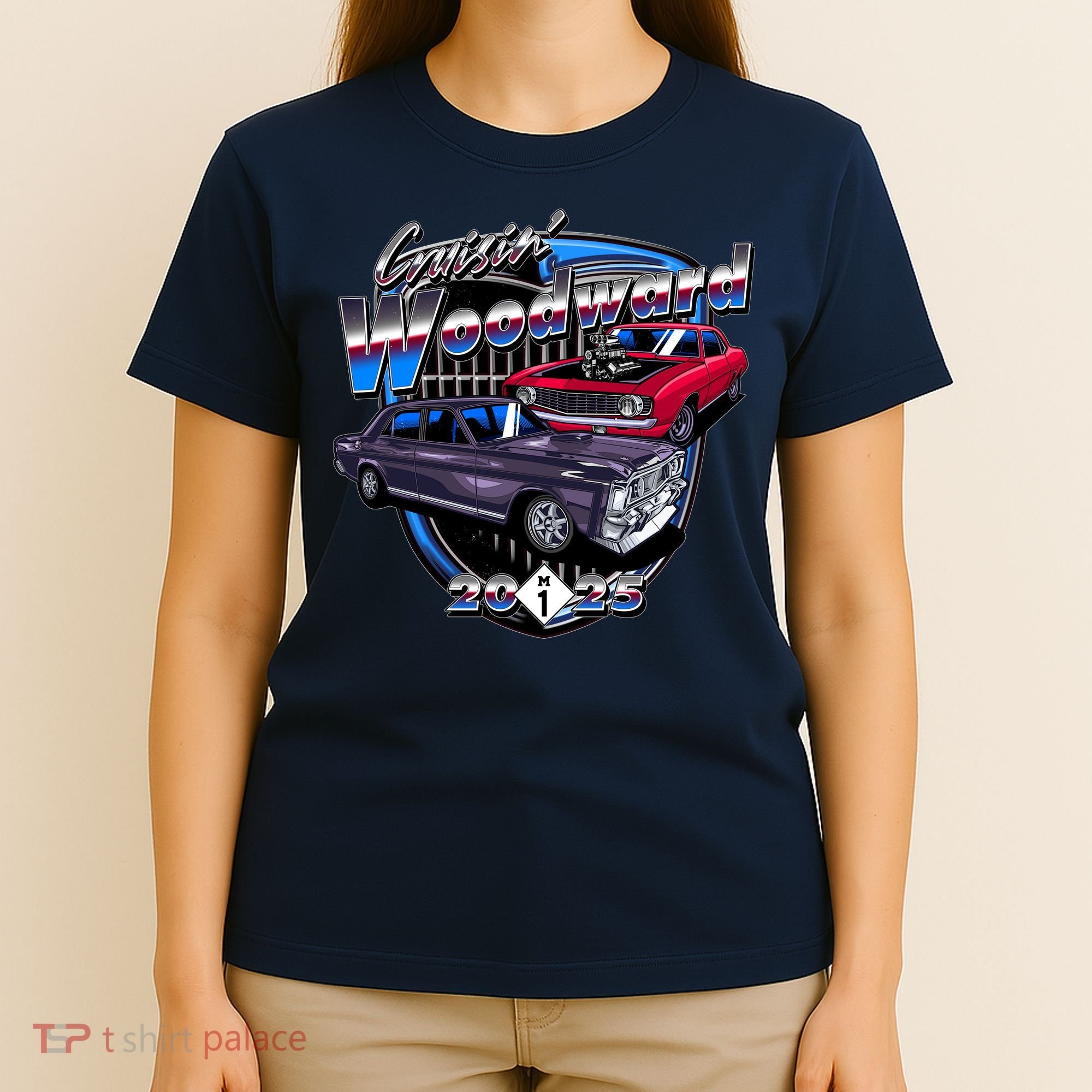 Summer Nights Cruising Woodward 2025 T-Shirt