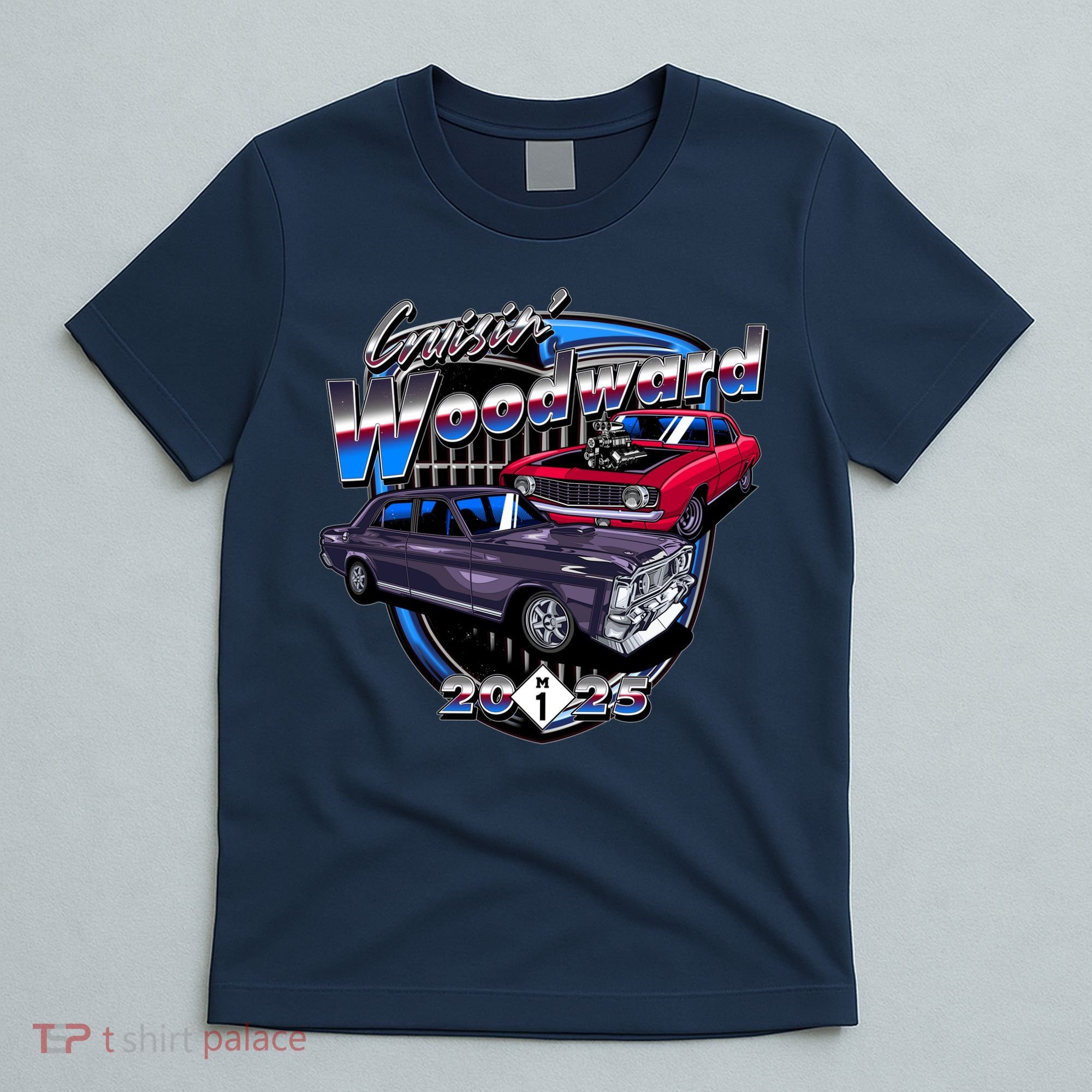 Summer Nights Cruising Woodward 2025 T-Shirt