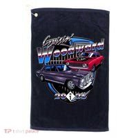 Summer Nights Cruising Woodward 2025 Golf Towel thumb 0