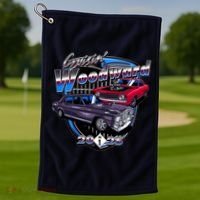 Summer Nights Cruising Woodward 2025 Golf Towel thumb 1