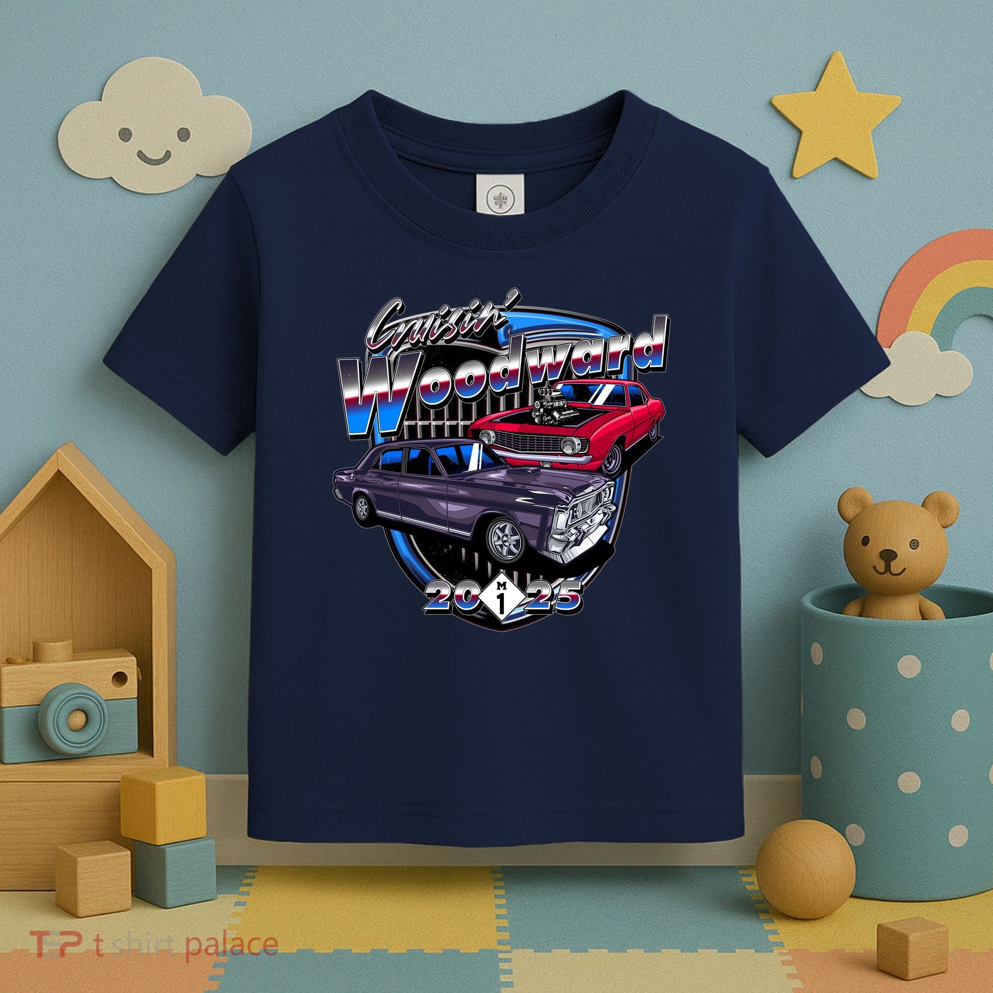 Summer Nights Cruising Woodward 2025 Toddler T-Shirt