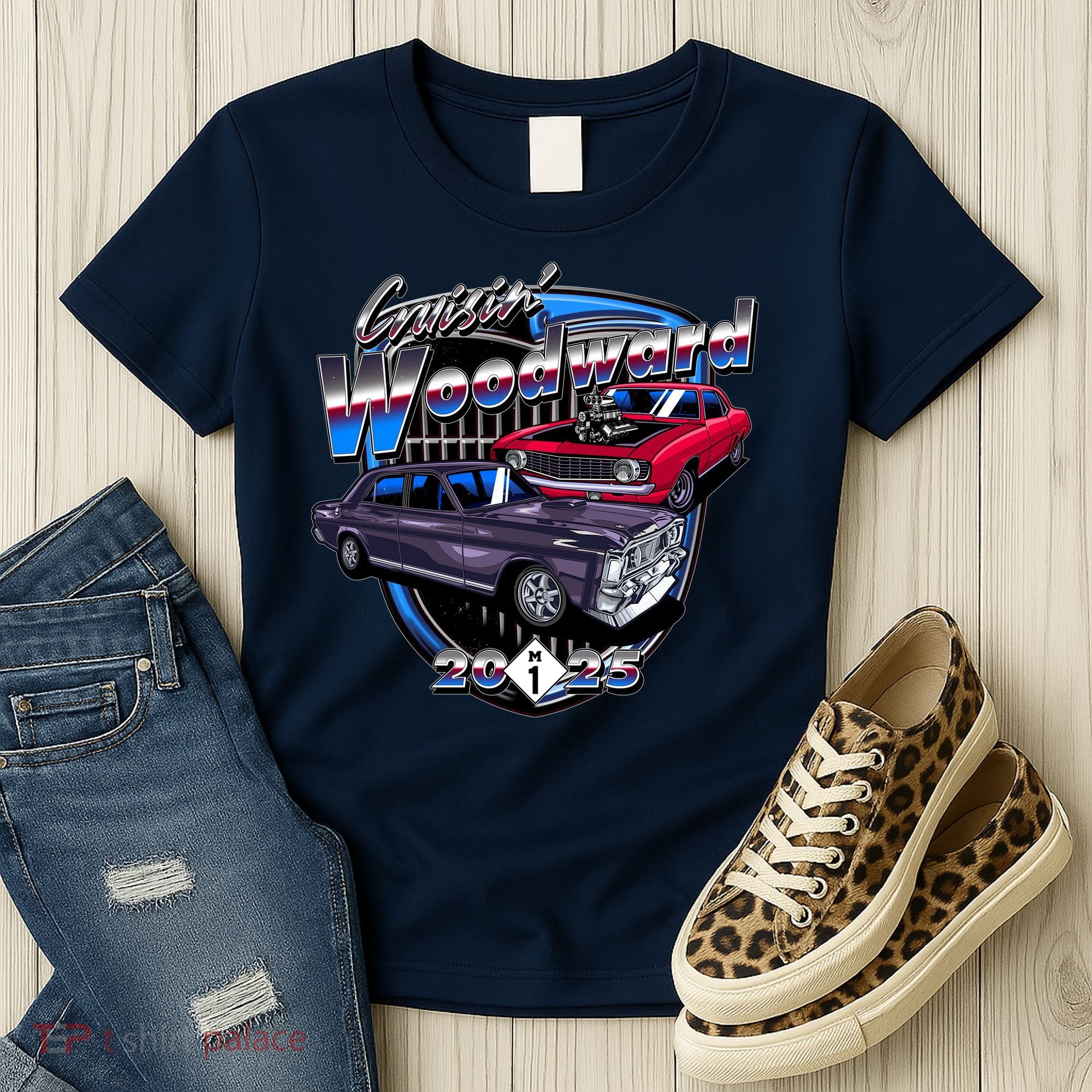 Summer Nights Cruising Woodward 2025 Women's T-Shirt