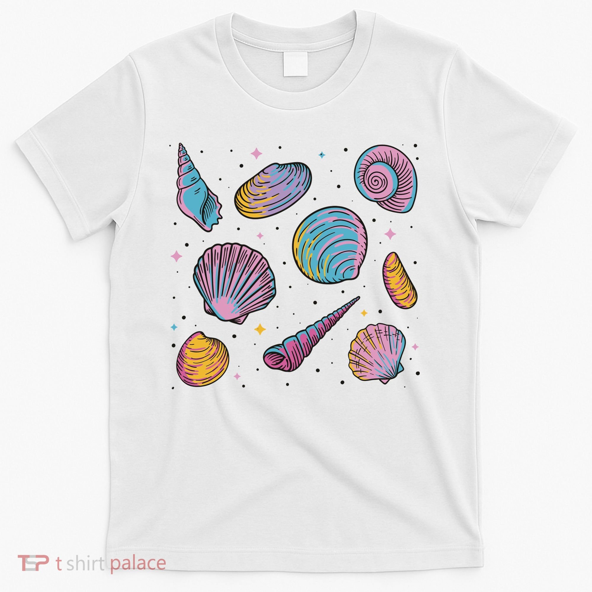 Seashells Nature Colorful T-Shirt