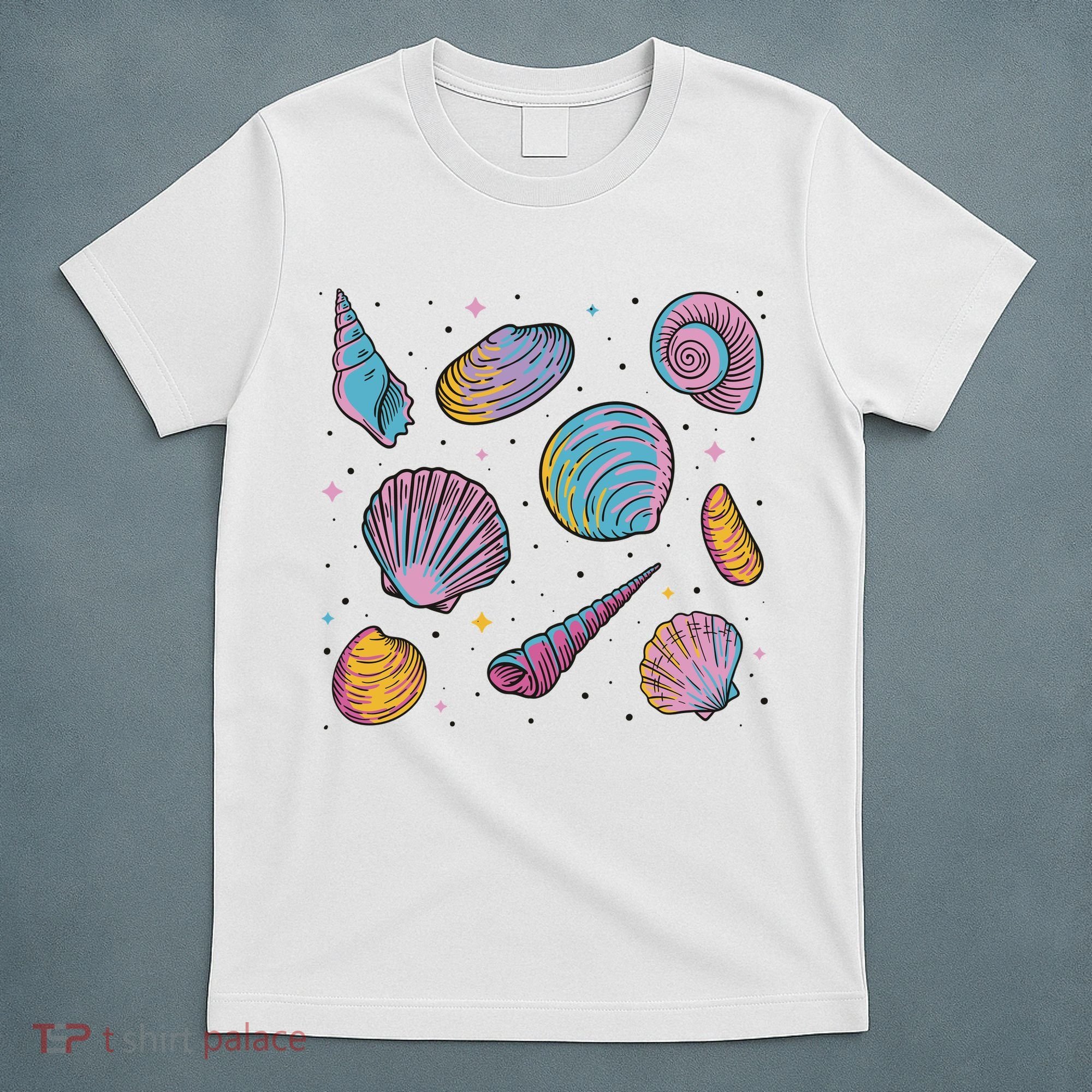 Seashells Nature Colorful T-Shirt