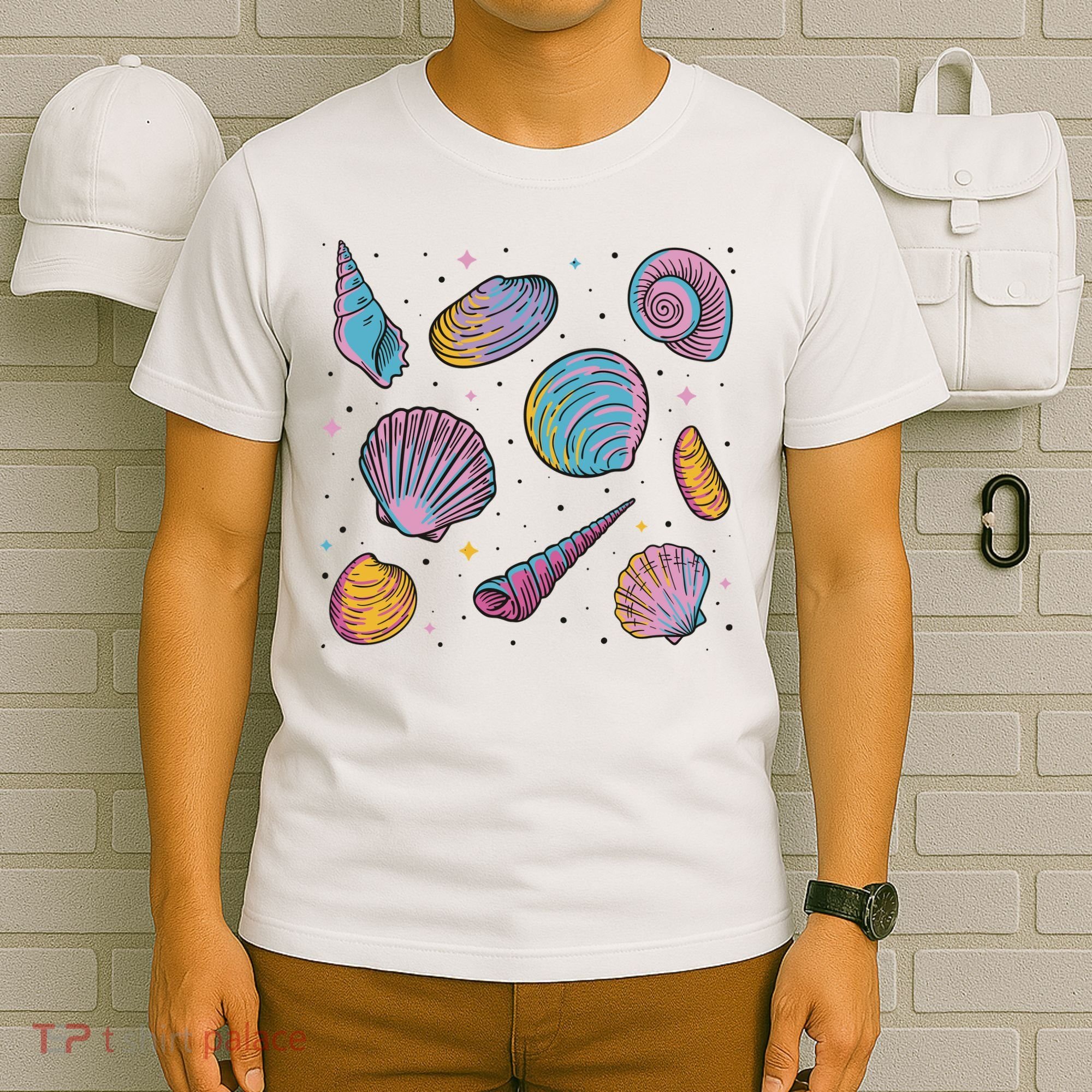 Seashells Nature Colorful T-Shirt