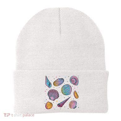 Seashells Nature Colorful Beanie