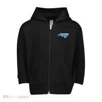 Support North Carolina Stay Western Strong Nc State Gift Toddler Zip Fleece Hoodie thumb 0