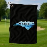 Support North Carolina Stay Western Strong Nc State Gift Golf Towel thumb 1