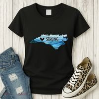 Support North Carolina Stay Western Strong Nc State Gift Women's T-Shirt thumb 3
