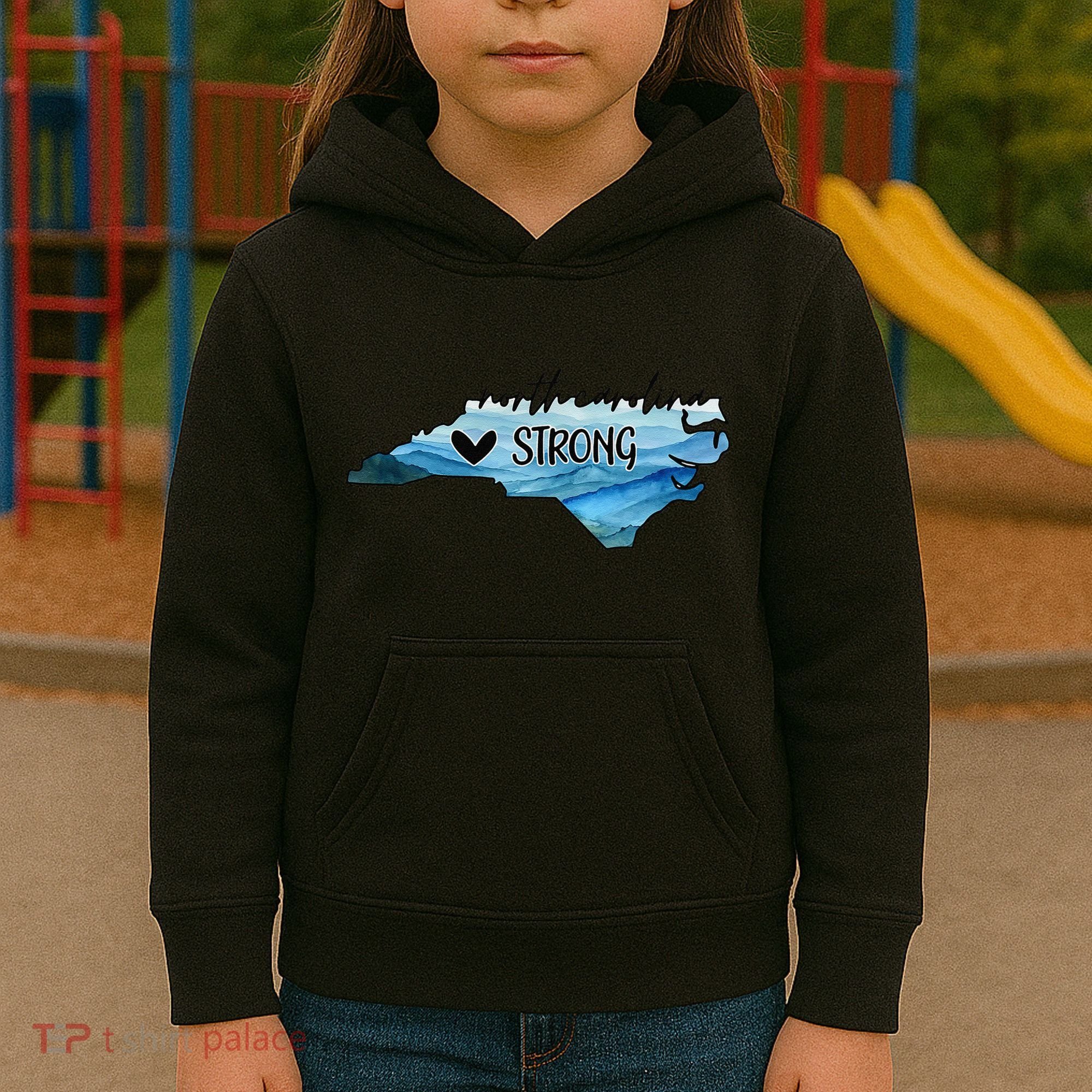 Support North Carolina Stay Western Strong Nc State Gift Kids Hoodie