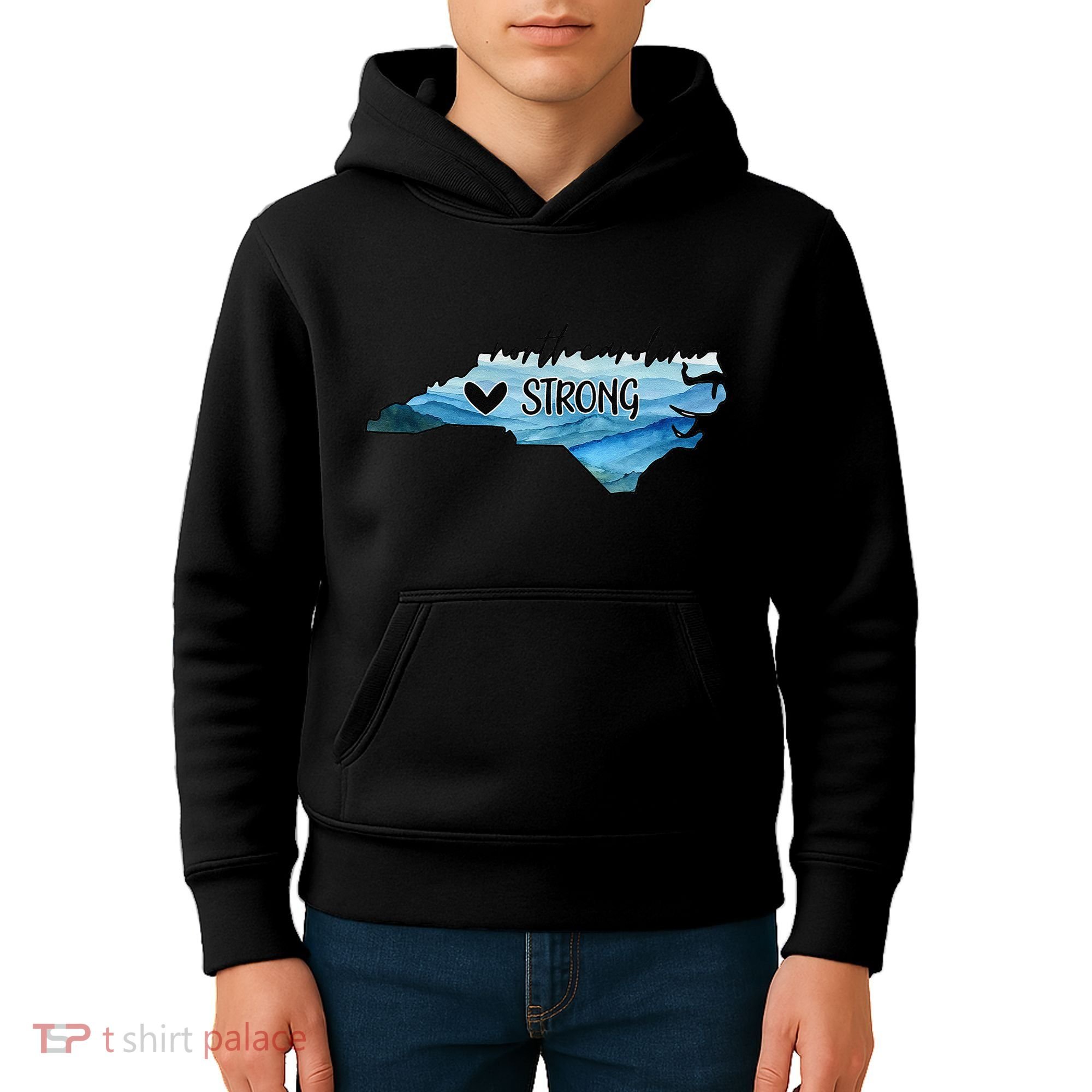 Support North Carolina Stay Western Strong Nc State Gift Kids Hoodie