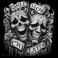 Smile Now Cry Later Clown Chicano Ar Gothic Cholo Women's Hoodie thumb 2