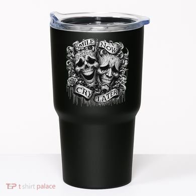 Smile Now Cry Later Clown Chicano Ar Gothic Cholo Tumbler