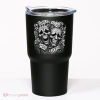 Smile Now Cry Later Clown Chicano Ar Gothic Cholo Tumbler thumb 0