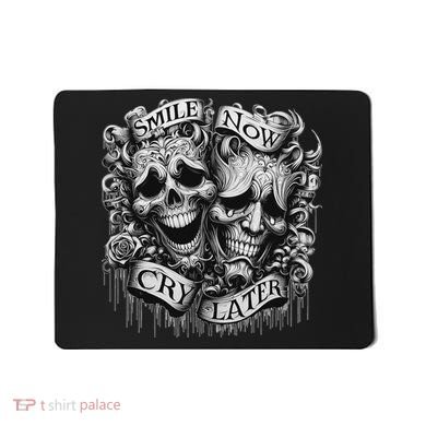 Smile Now Cry Later Clown Chicano Ar Gothic Cholo Mousepad