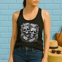 Smile Now Cry Later Clown Chicano Ar Gothic Cholo Women's Tank Top thumb 2