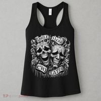 Smile Now Cry Later Clown Chicano Ar Gothic Cholo Women's Tank Top thumb 3