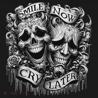 Smile Now Cry Later Clown Chicano Ar Gothic Cholo Women's Tank Top thumb 5