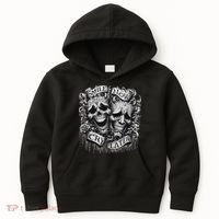 Smile Now Cry Later Clown Chicano Ar Gothic Cholo Kids Hoodie thumb 0