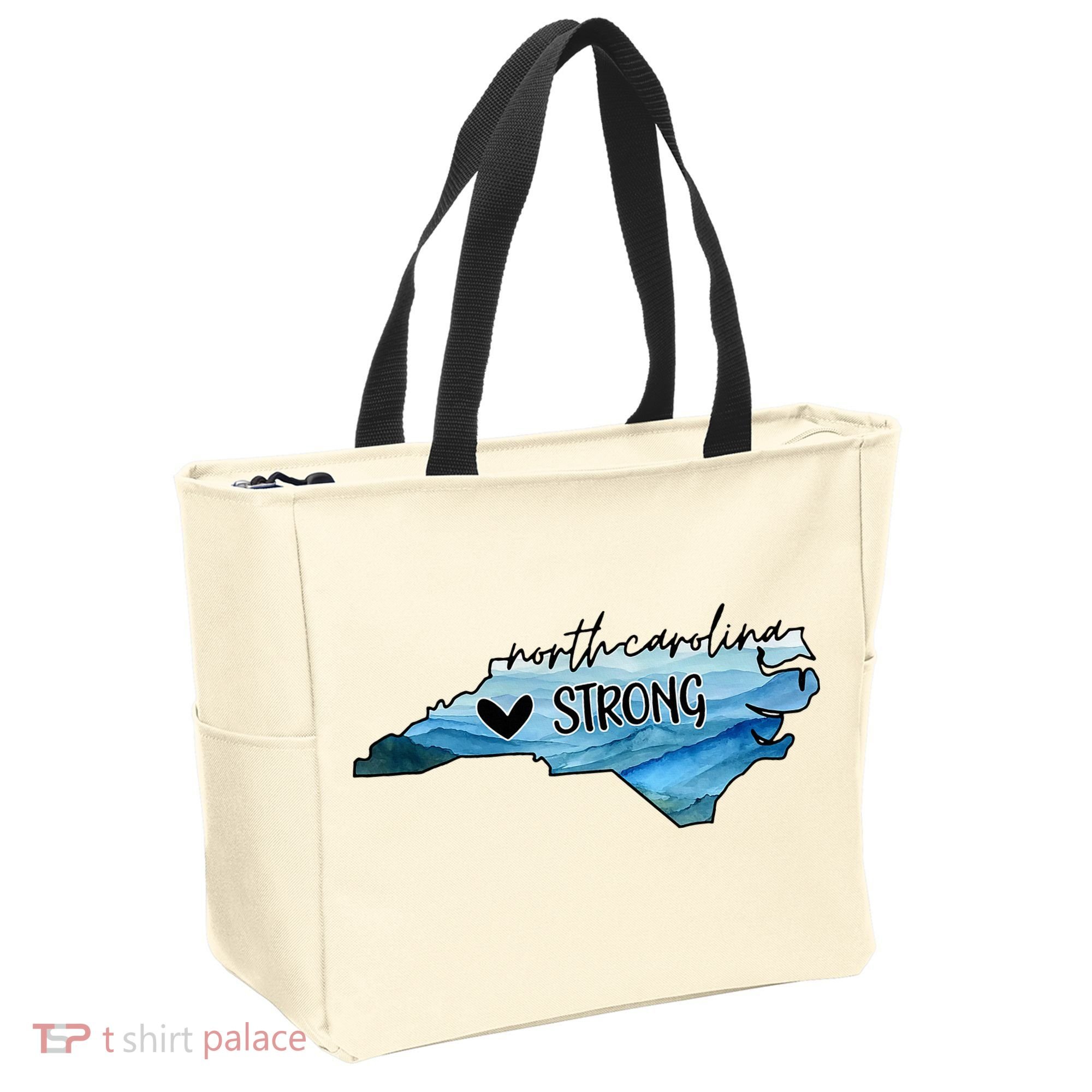 Support North Carolina Stay Western Strong Nc State Tote Bag