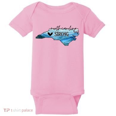 Support North Carolina Stay Western Strong Nc State Baby Bodysuit