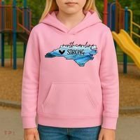 Support North Carolina Stay Western Strong Nc State Kids Hoodie thumb 3