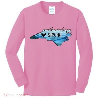 Support North Carolina Stay Western Strong Nc State Kids Long Sleeve Shirt