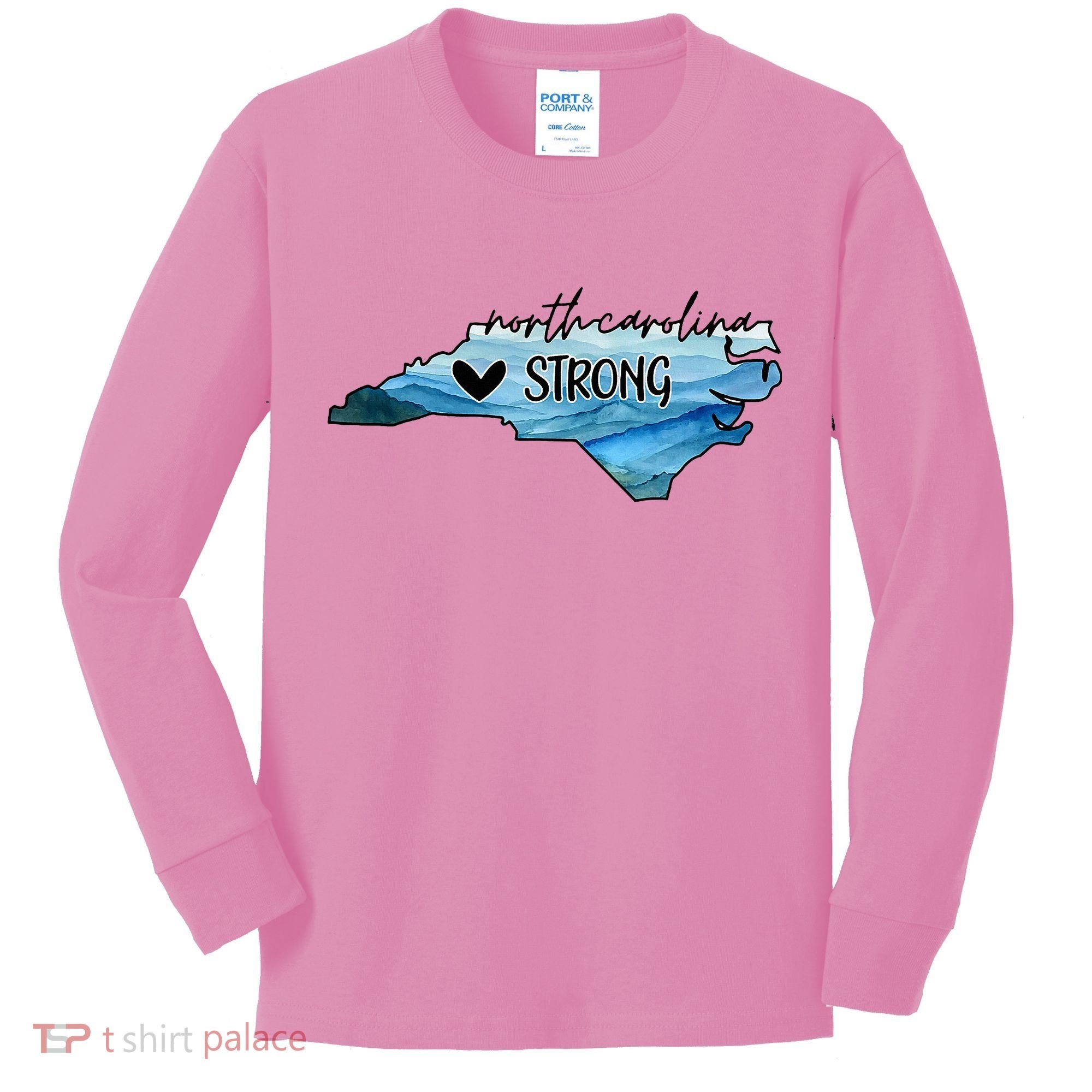 Support North Carolina Stay Western Strong Nc State Kids Long Sleeve Shirt