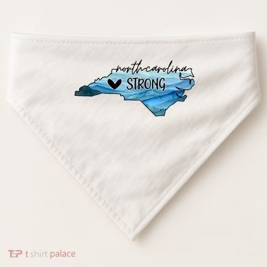 Support North Carolina Stay Western Strong Nc State USA-Made Doggie Bandana